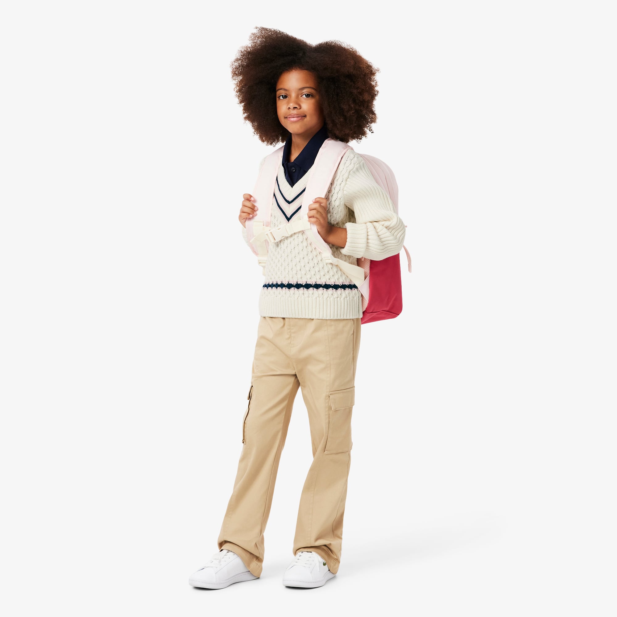 Girls' Cotton V-Neck Sweater Vest - Teens Sweaters & Sweatshirts