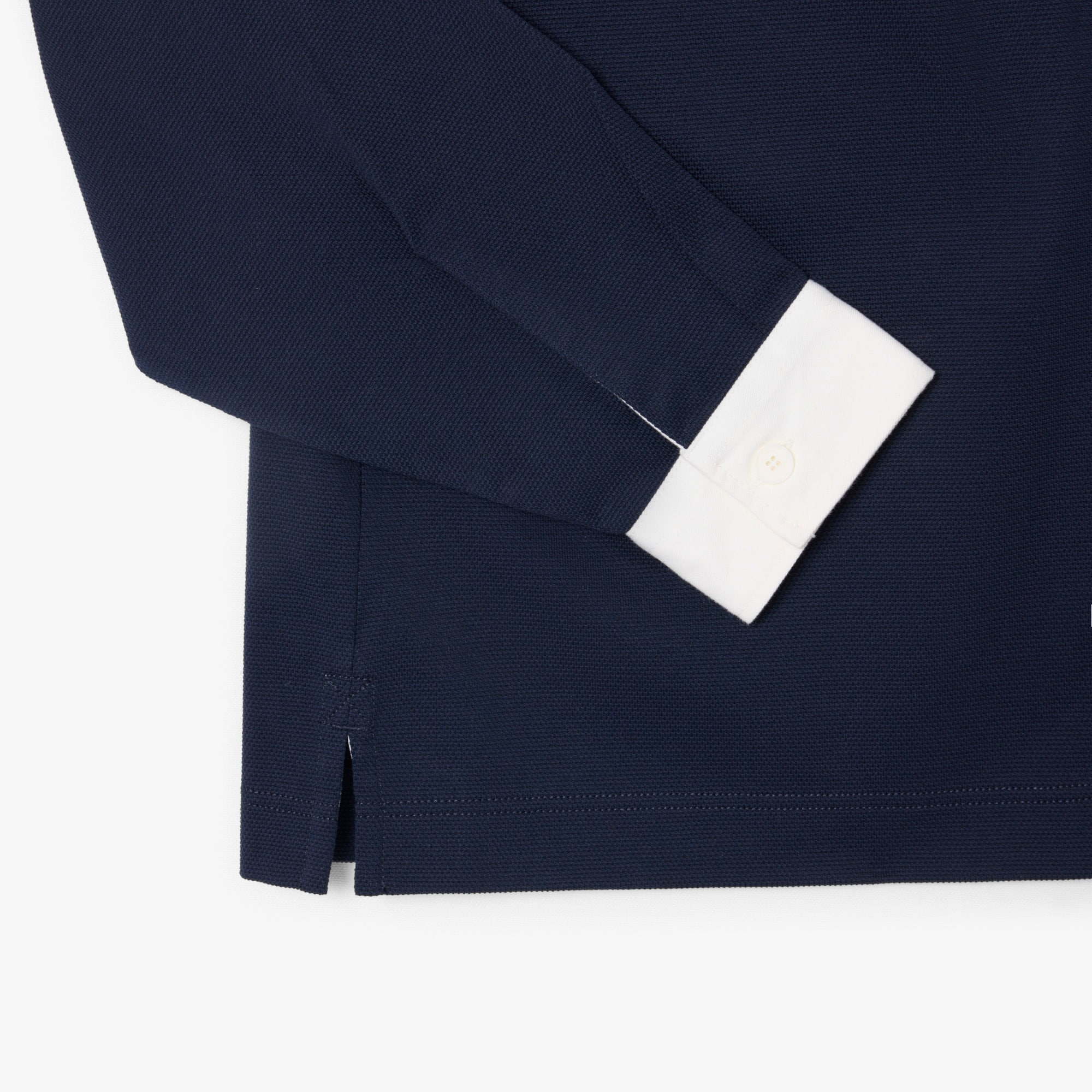 Relaxed Fit Striped Piqué Rugby Polo Shirt