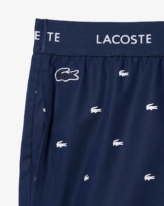 Printed Poplin Pajama Pants