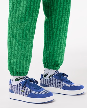 Men's Ace Clip Leather Monogram Sneakers