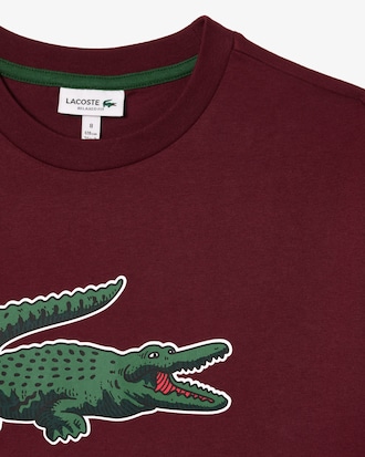 Kids' Crocodile Print Cotton T-Shirt 