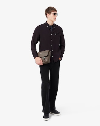 Ossian Flap Close Leather Satchel