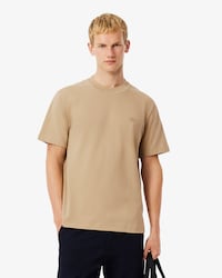 Men's Ribbed Neck Petit Piqu&eacute; T-Shirt