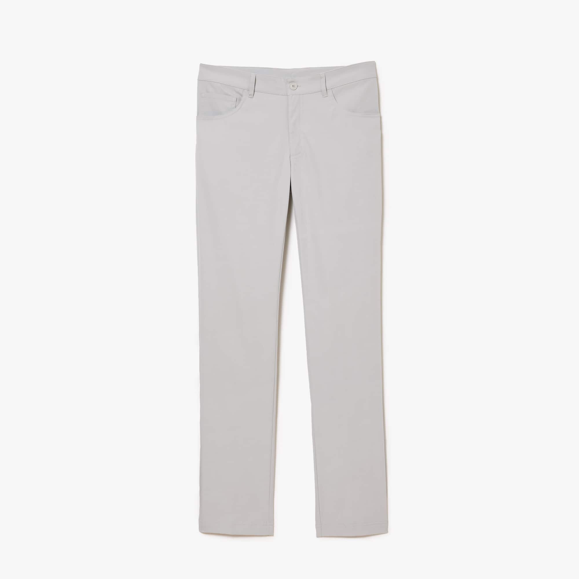 Lacoste Slim Fit Performance Golf Pants In Grey