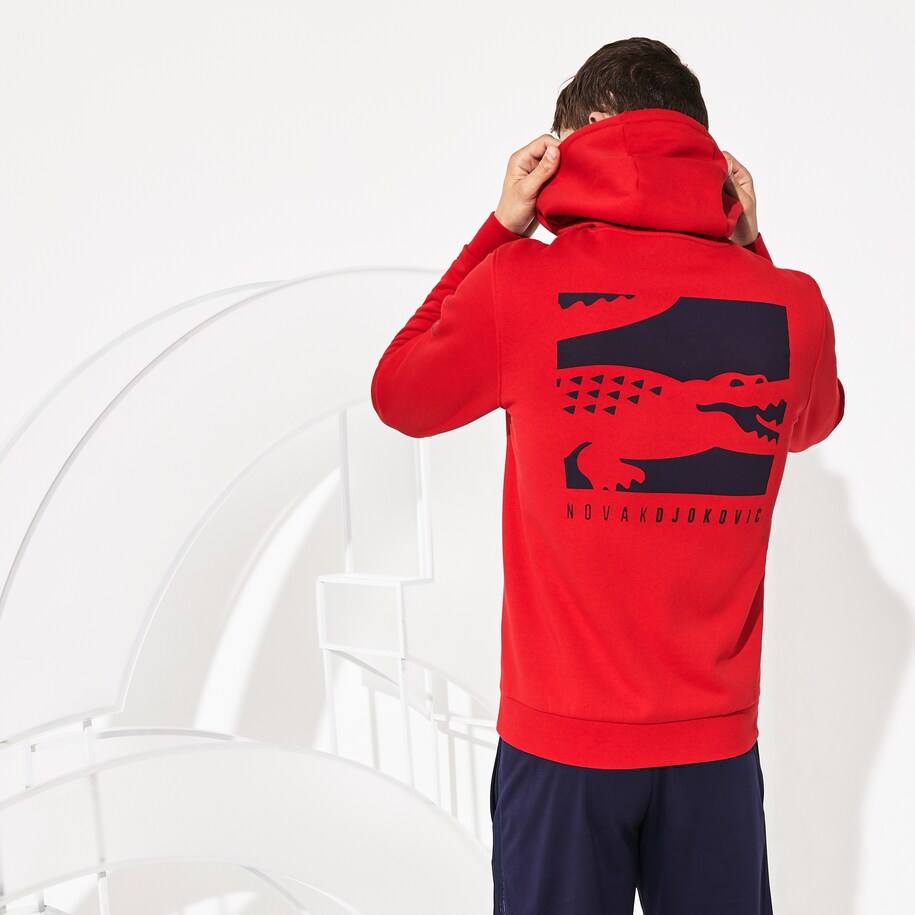 Men S Sport Novak Djokovic Croc Logo Sweatshirt Lacoste