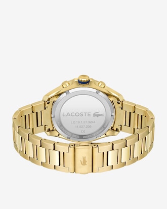 Tiebreaker Chrono Watch - Blue With Gold Plated Bracelet