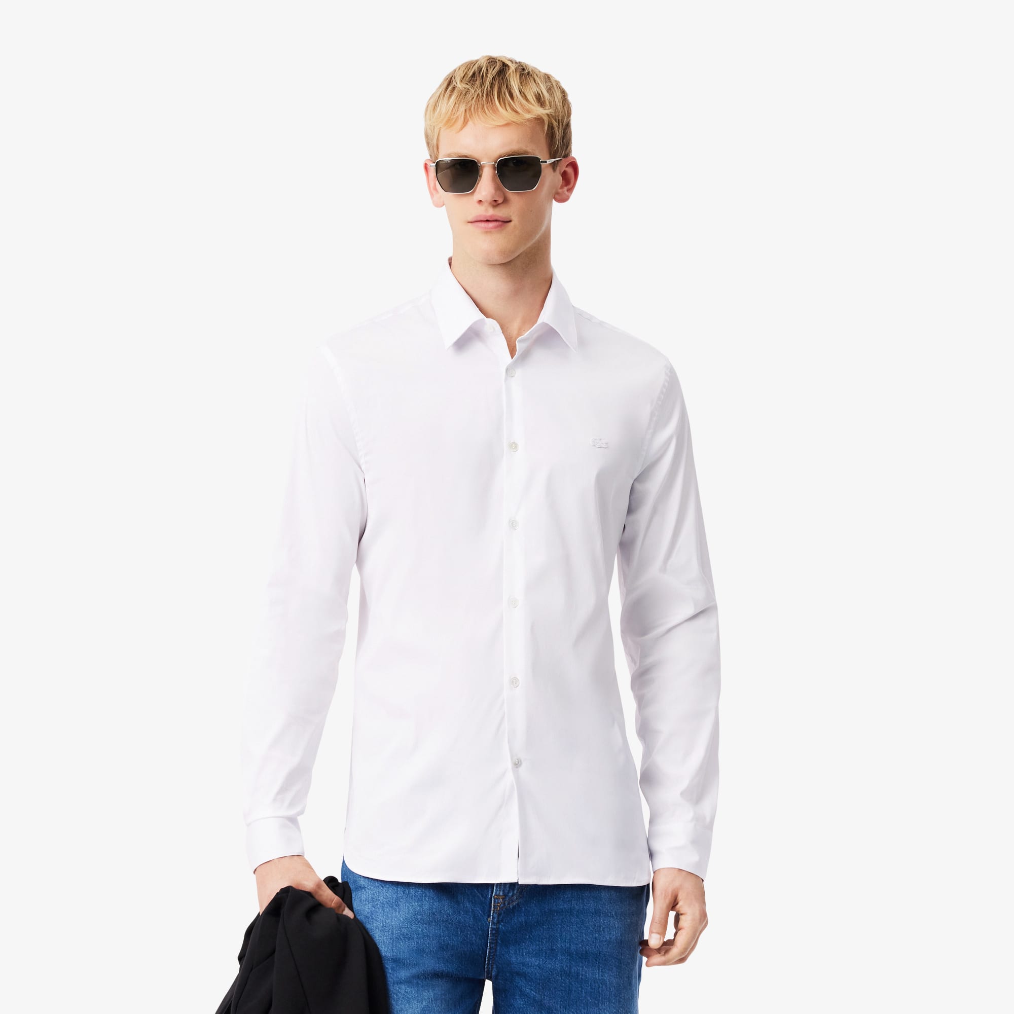 Lacoste Men's Slim Fit Stretch Button Down Shirt