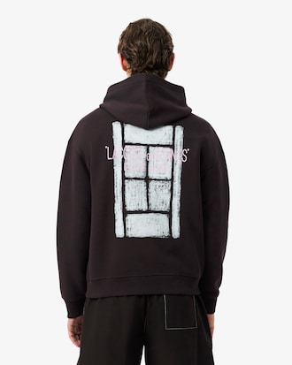 Sudadera de forro polar con m&uacute;ltiples estampados