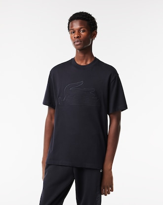 Men's Relaxed Fit Quilted Badge Jersey T-Shirt