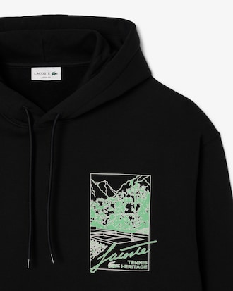 Men's Printed Fleece Hoodie