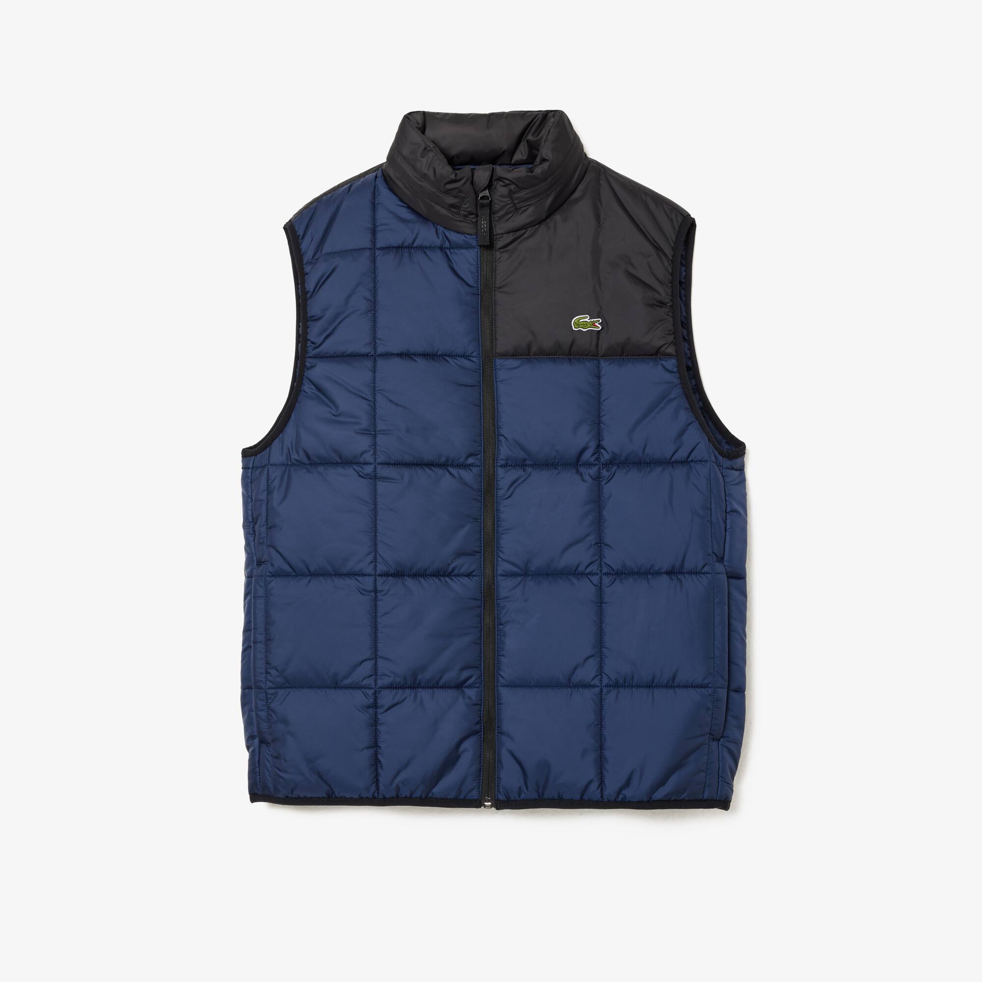 Men's Puffer Vest with Removable Hood