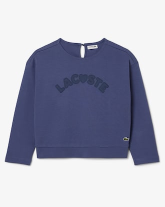 Playera de algod&oacute;n de manga larga con marca para ni&ntilde;o