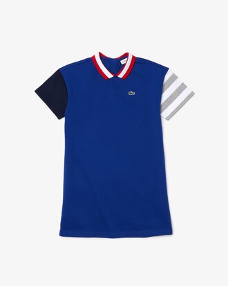 Kids' Heritage Colorblock Premium Cotton Polo Dress