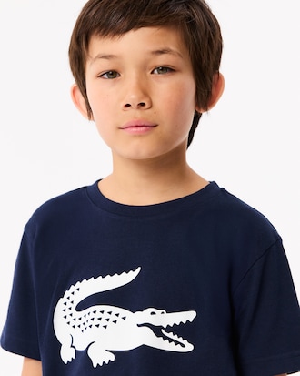 Kids' Oversized Technical Cotton Tennis T-Shirt