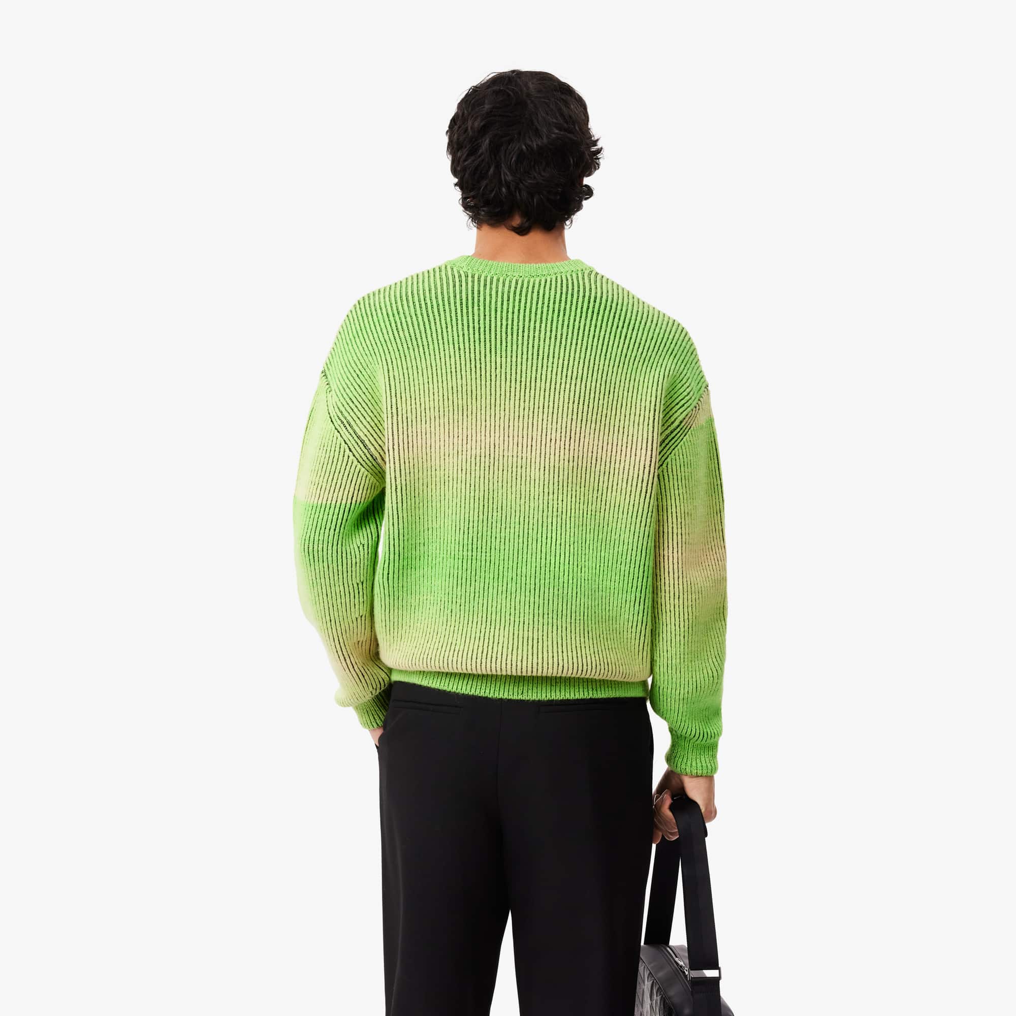 Men's Relaxed Fit Ombré Crew Neck Sweater - Sweaters & Sweatshirts