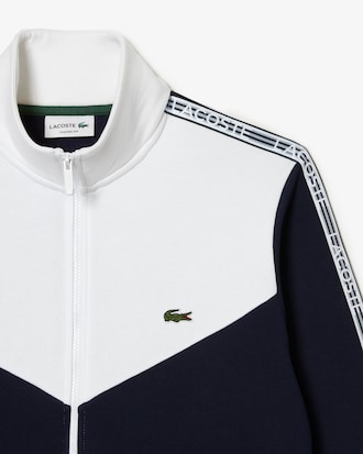 Men’s Lacoste Classic Fit Colorblock Zipped Jogger Sweatshirt