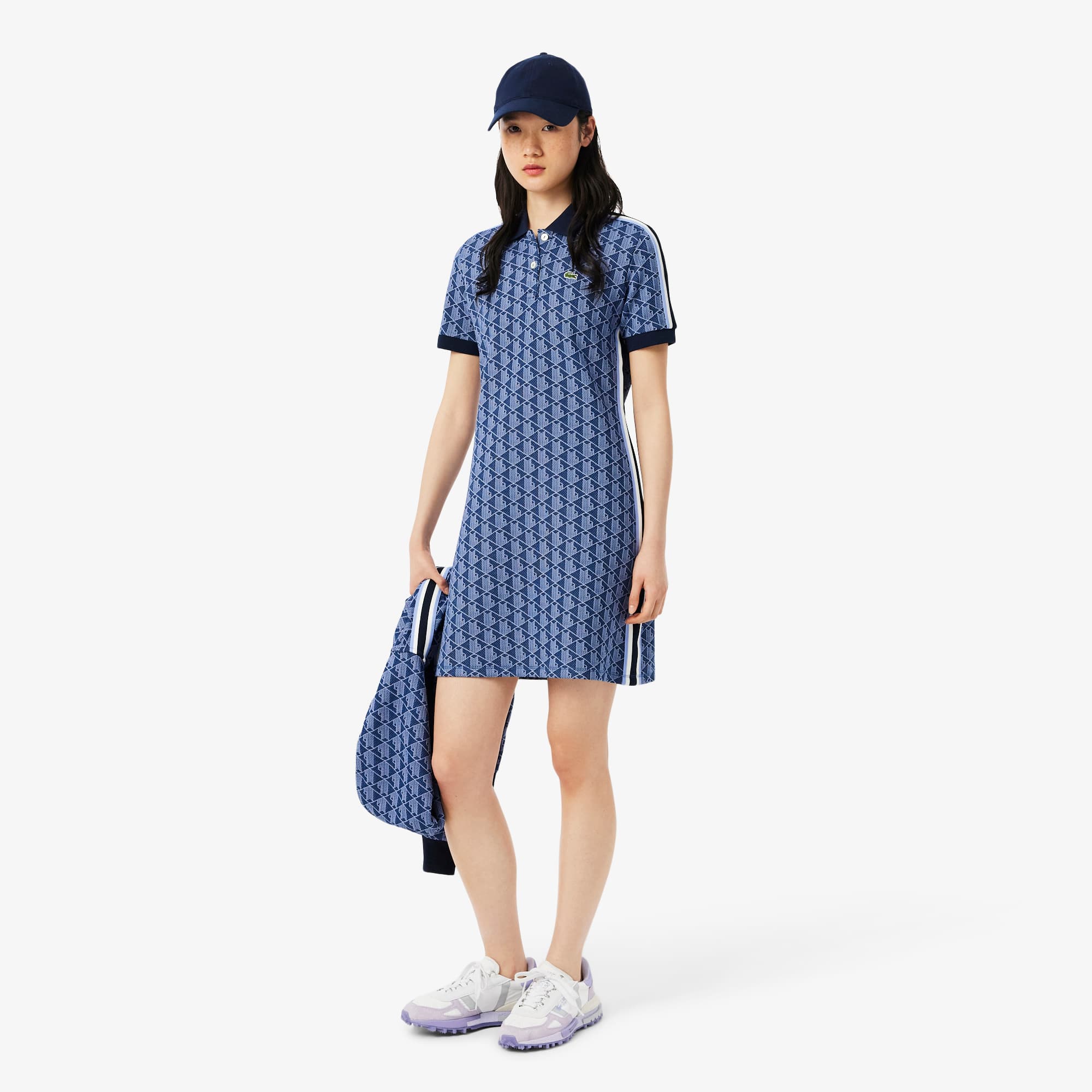 Lacoste Women's Slim Fit Monogram Polo Dress