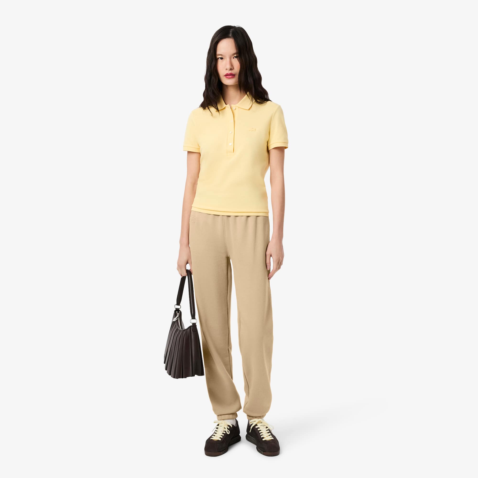 Lacoste Women's Embossed Logo Fleece Pants