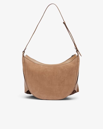 Runway XL Lenglen Suede Leather Hobo Bag