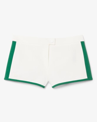 Runway Satin Knit Mini-Shorts