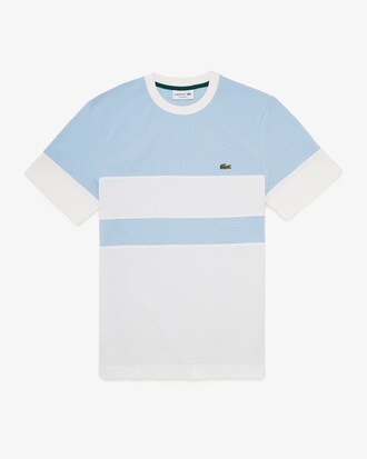 T-shirt H&eacute;ritage &agrave; col rond en piqu&eacute; de coton color-block