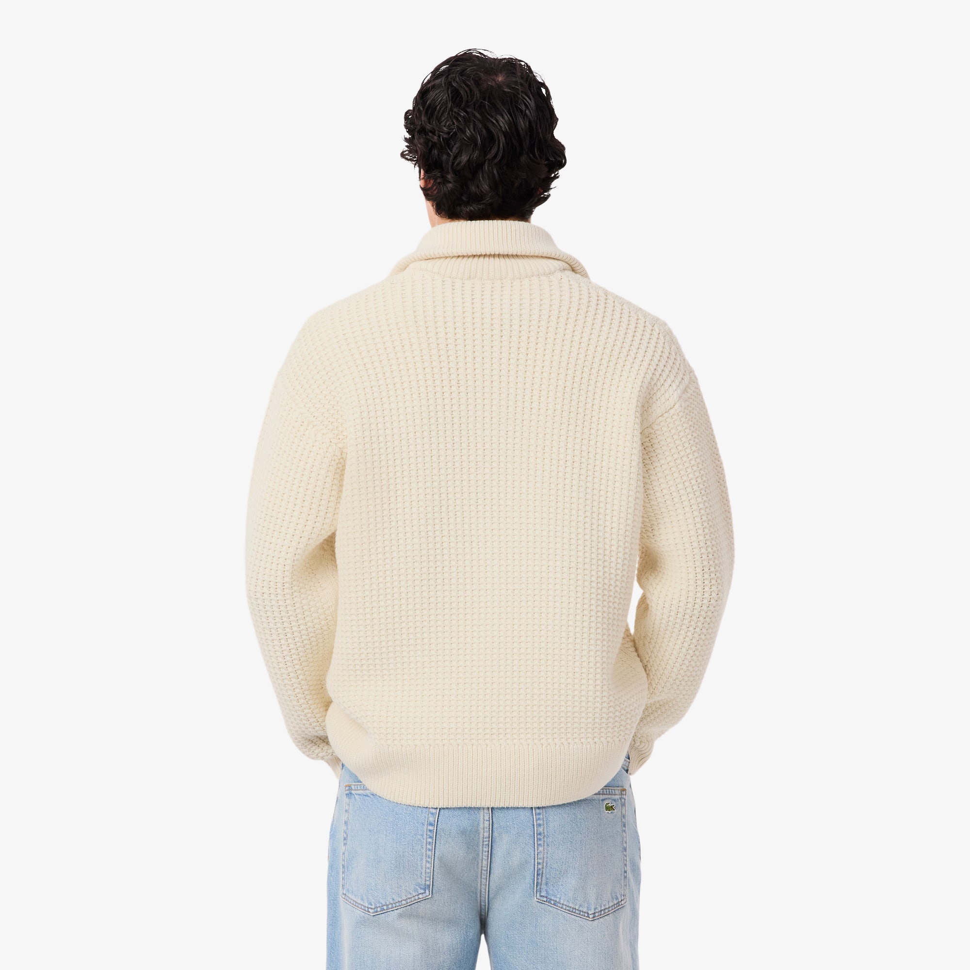 Men's Half-Zip Heavy Wool Sweater - Sweaters & Sweatshirts - New