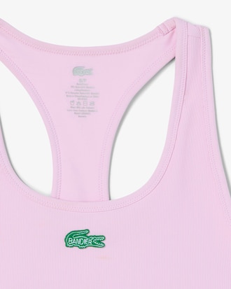 Women's Lacoste x Bandier Ribbed Sports Bra