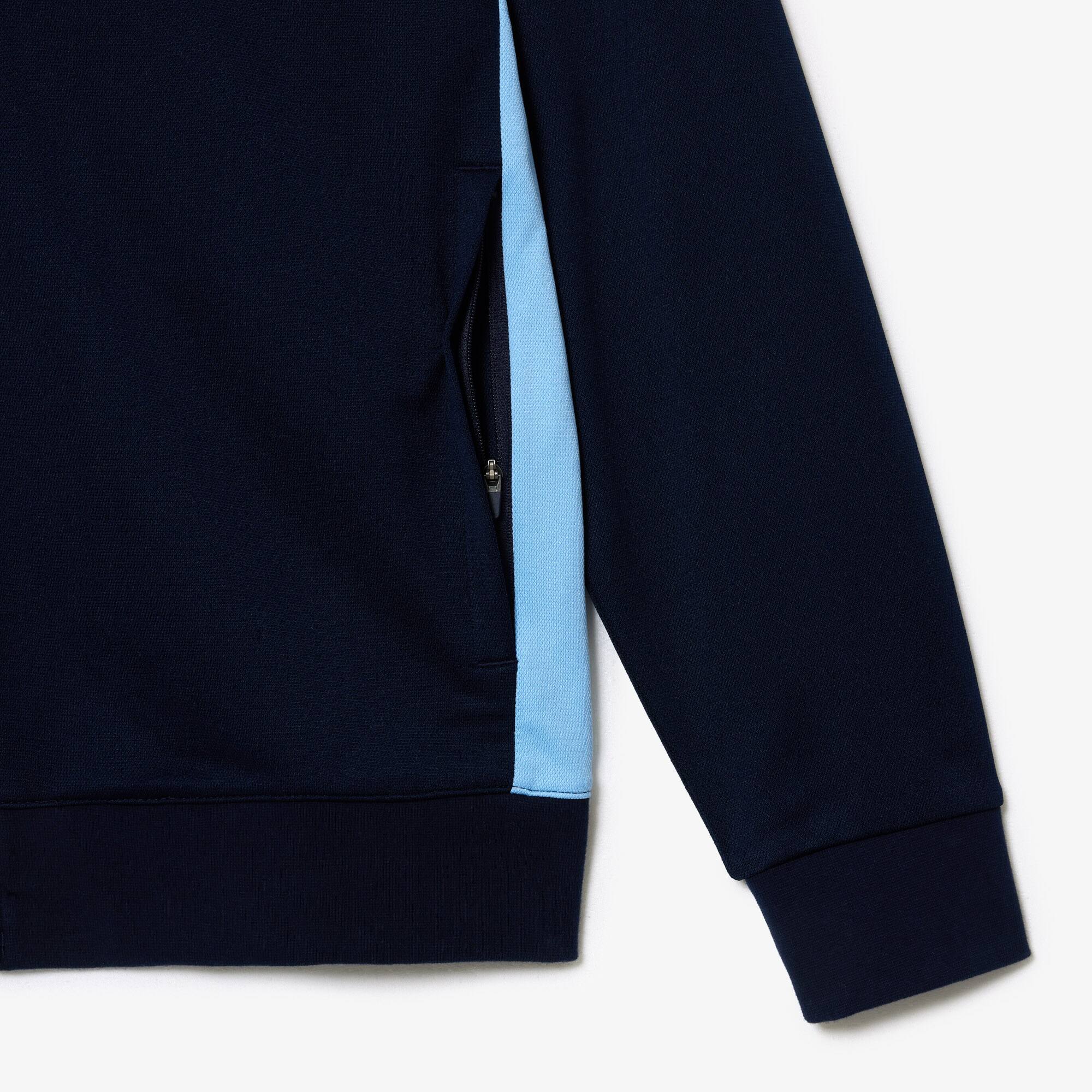 Men's Zipped Ripstop Tennis Sweatshirt - undefined - New In