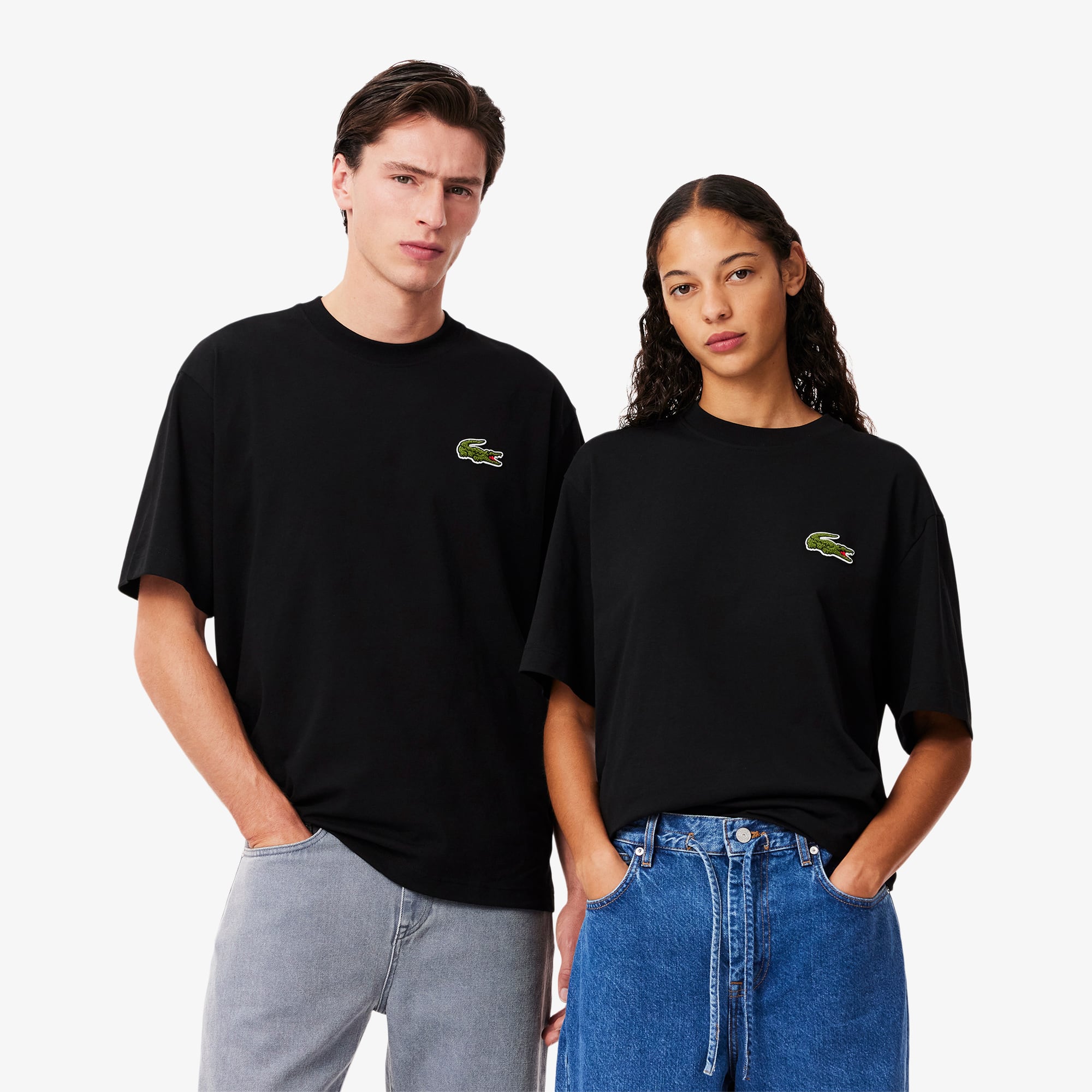 Unisex Loose Fit Heavy Cotton Badge T-Shirt - T-shirts - New In