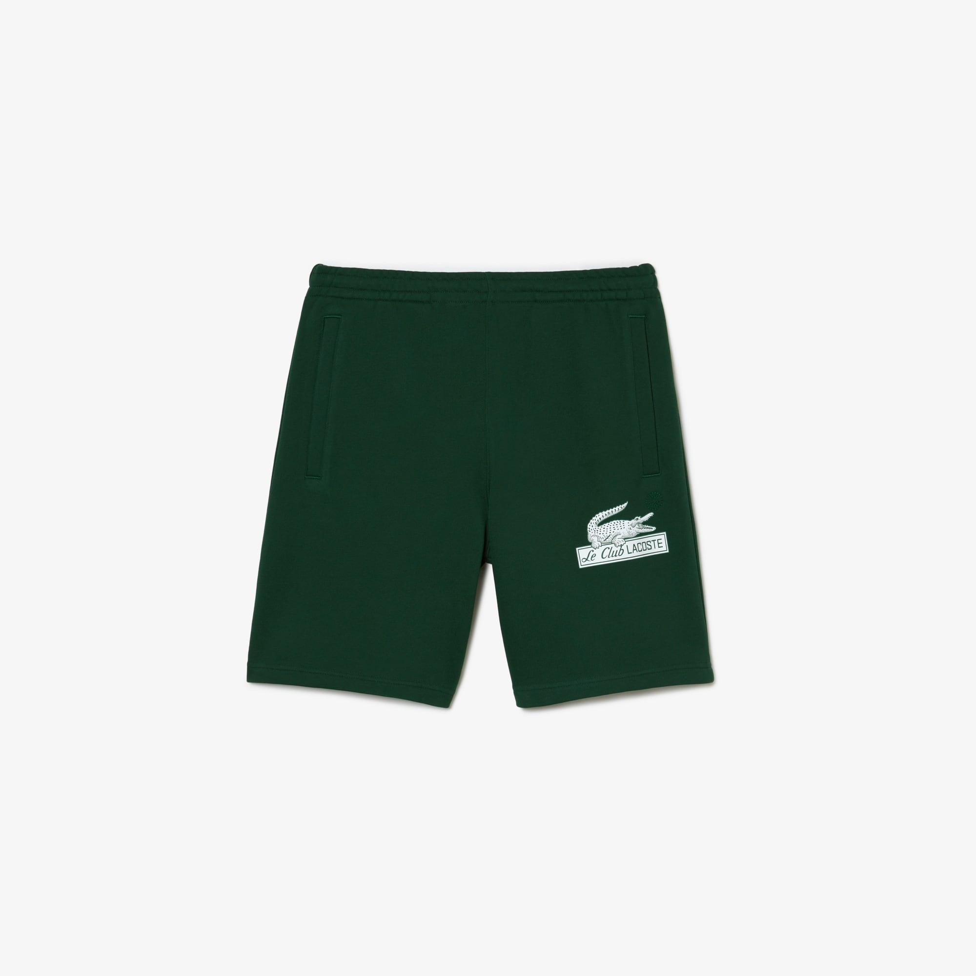 Lacoste ★ Basic Training Shorts Lacoste - Organic Brushed Cotton Fleece Shorts - Blue – Shop