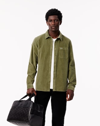 Men's Regular Fit Velour Shirt