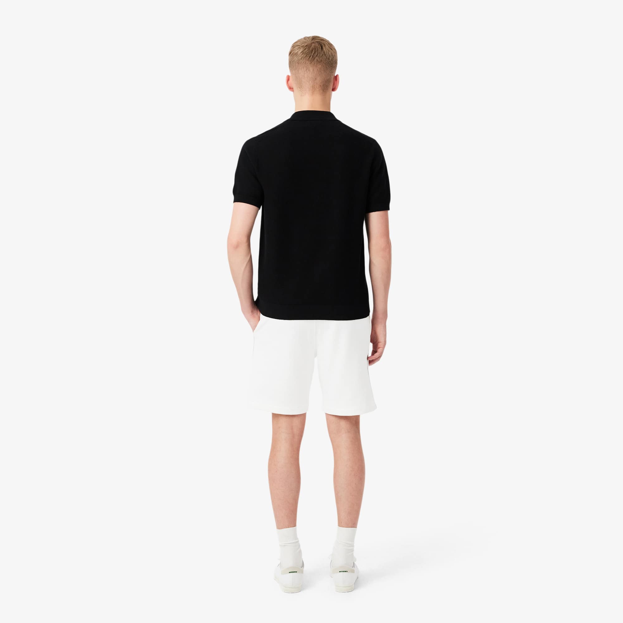 Regular Fit Logo Stripe Fleece Shorts - Shorts - New In 2026 | Lacoste