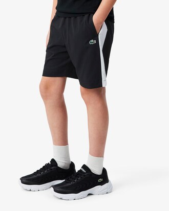 Colorblock Diamond Taffeta Sport Shorts