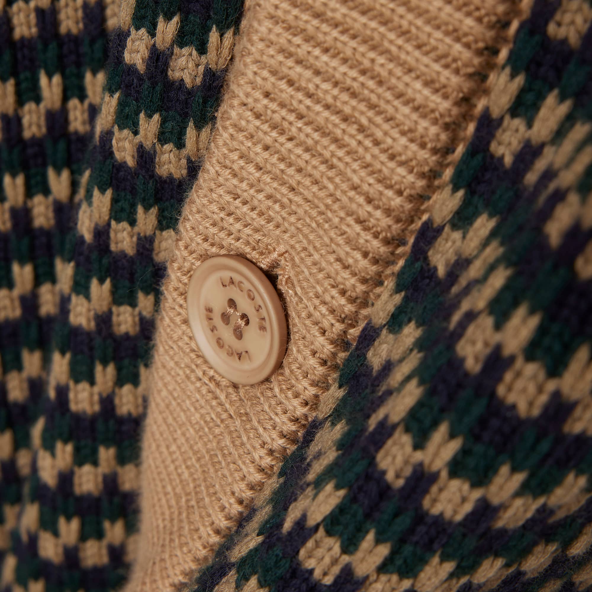 Relaxed Fit Striped Cotton Cardigan