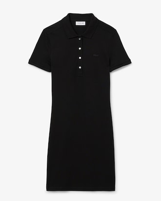 Women's Slim Fit Stretch Mini Piqué Polo Dress