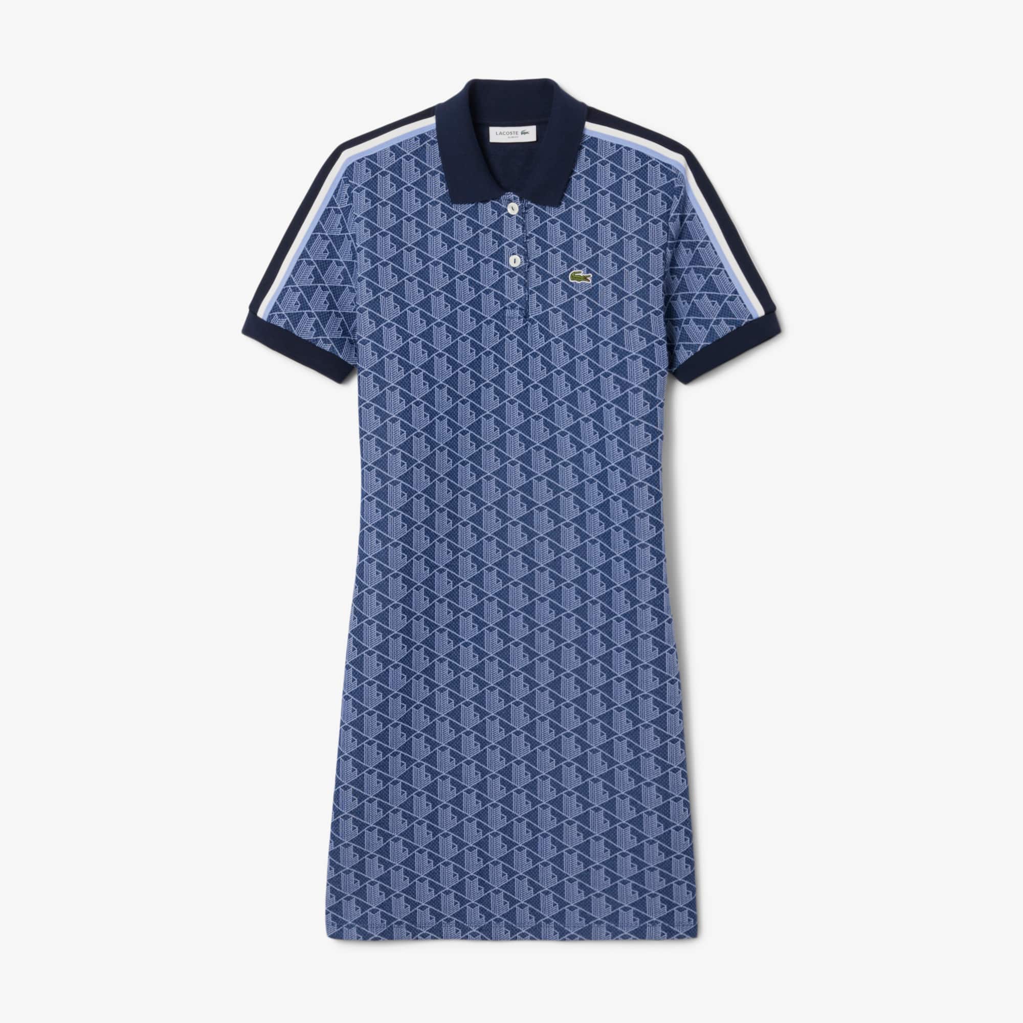 Women's Slim Fit Monogram Polo Dress - Dresses - New In 2026 | Lacoste