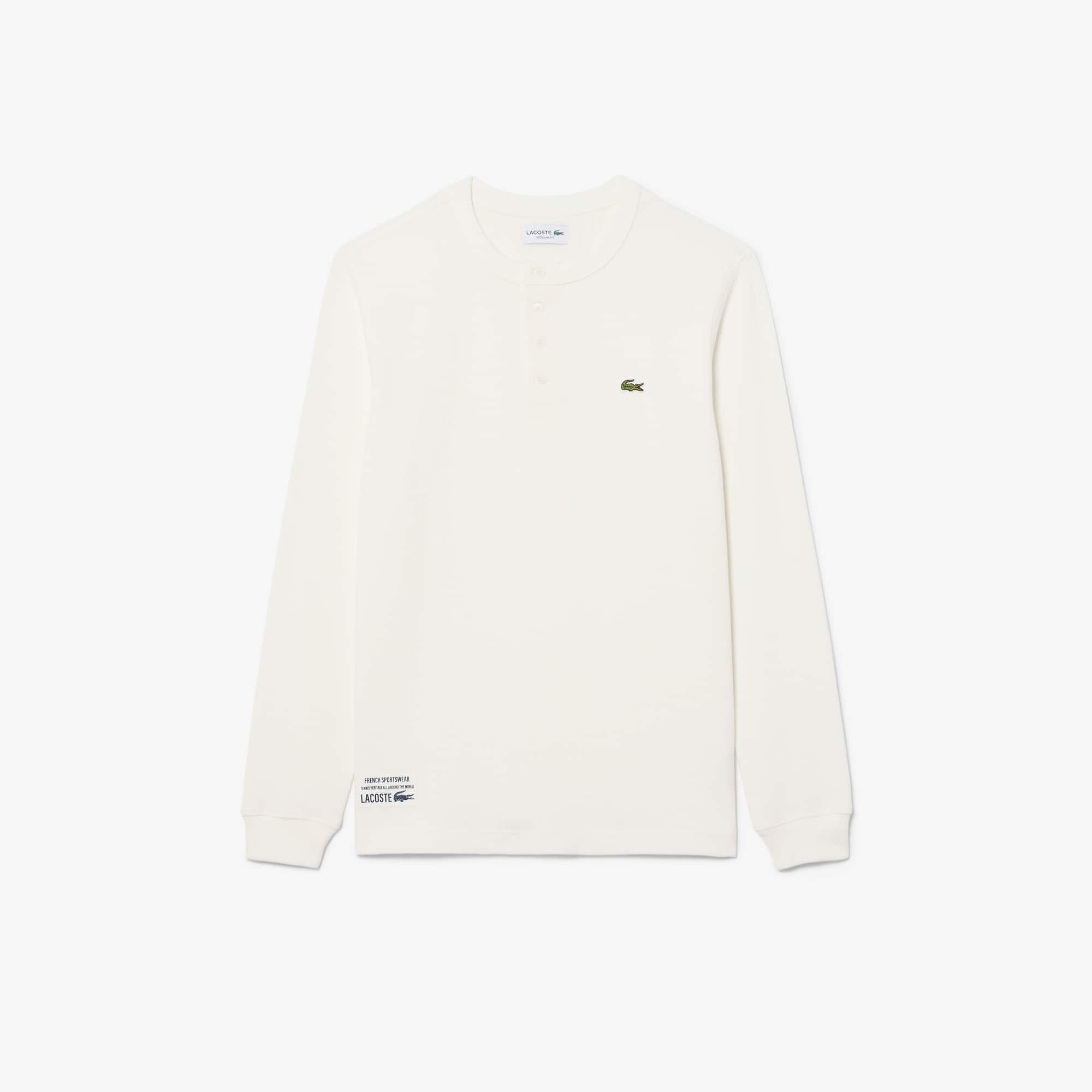 Waffle Knit Henley T-Shirt