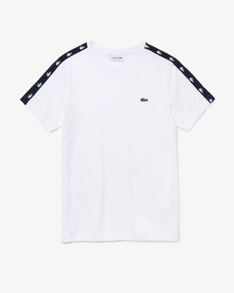 Men&rsquo;s Crew Neck Crocodile Bands Cotton Blend T-shirt