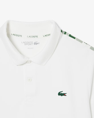 Men's Ultra Dry Branded Stripe Tennis Polo