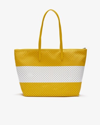 Bolsa Tote L.12.12 Colorblock perforada en Canvas