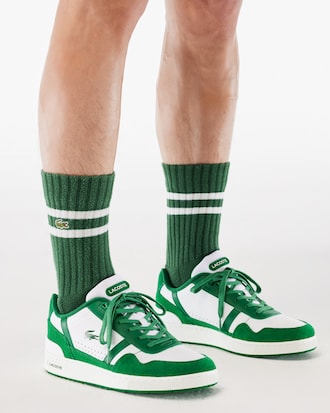 Sneakers de deporte de Piel con clip en T para hombre