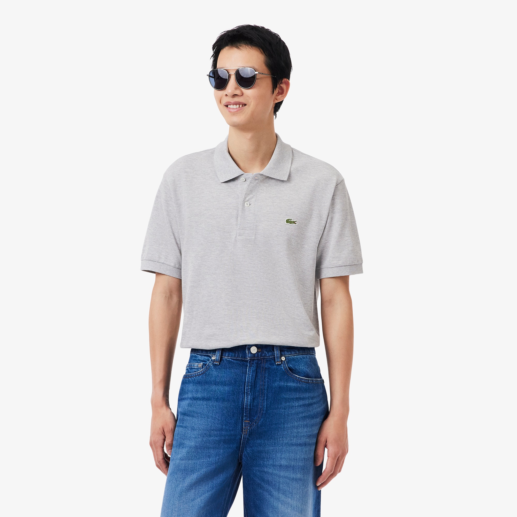 Men's Classic Fit L.12.12 Heathered Polo - Polo Shirts - New In