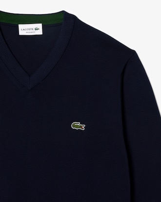 Men's Cotton V-Neck Sweater