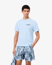 Playera de Tejido Jersey con Estampado de Tenis