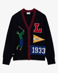 Unisex Golfer Motif Cardigan