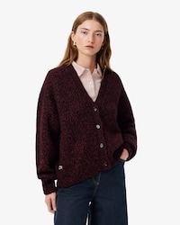 Mercerized Knit Wool Cardigan