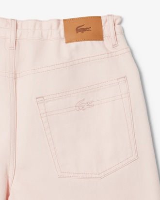 Jeans de mezclilla de pierna ancha para mujer