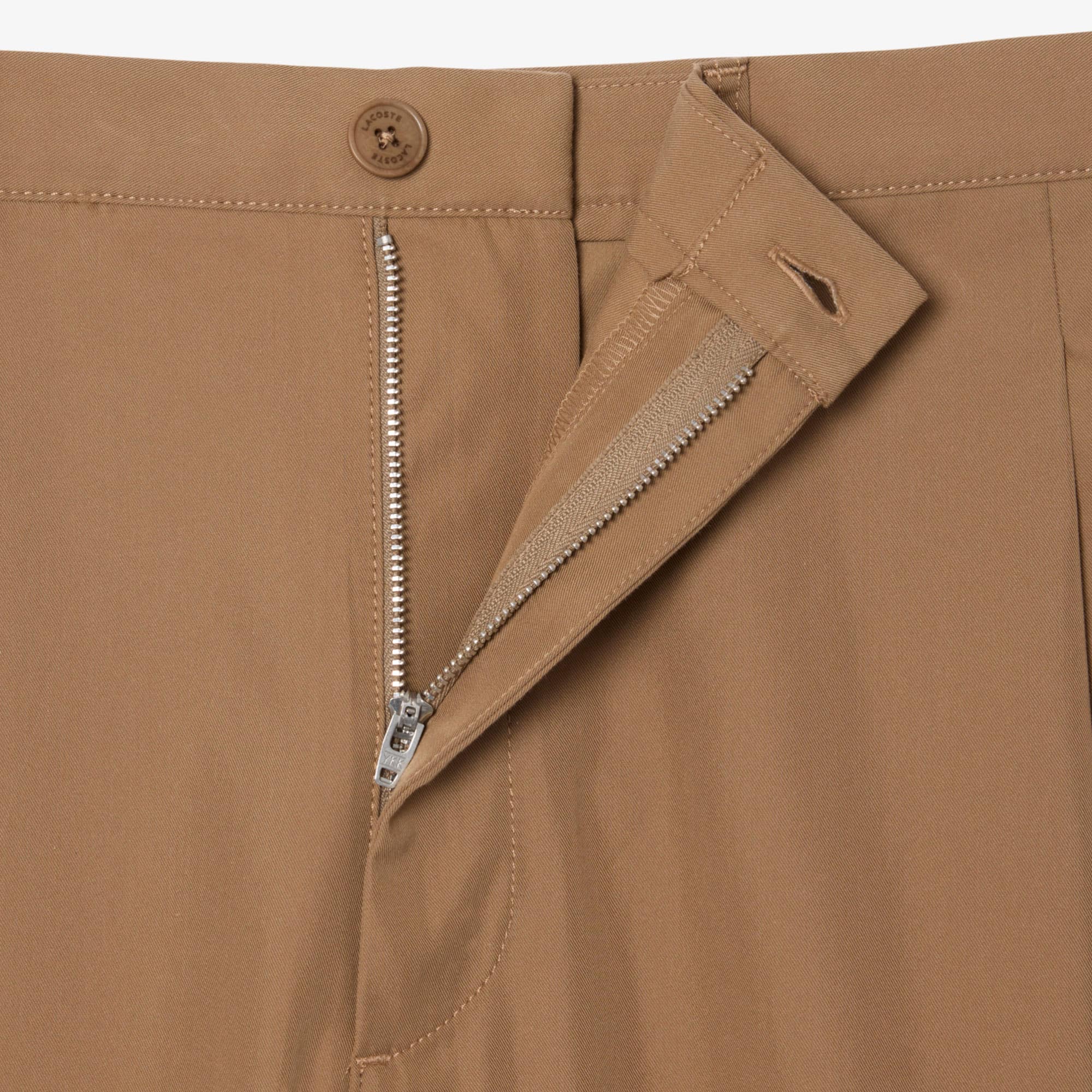 Loose Fit Pleated Twill Pants