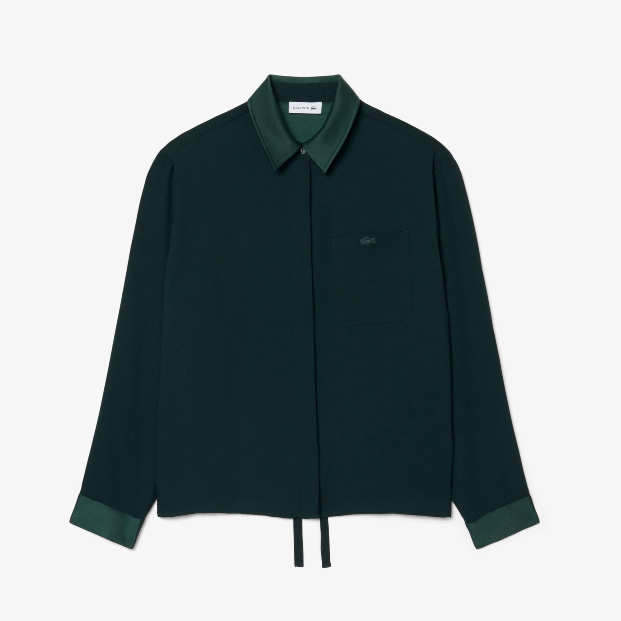 Oversized Satin Accent Shirt - T-Shirts & Tops - New In 2026 | Lacoste