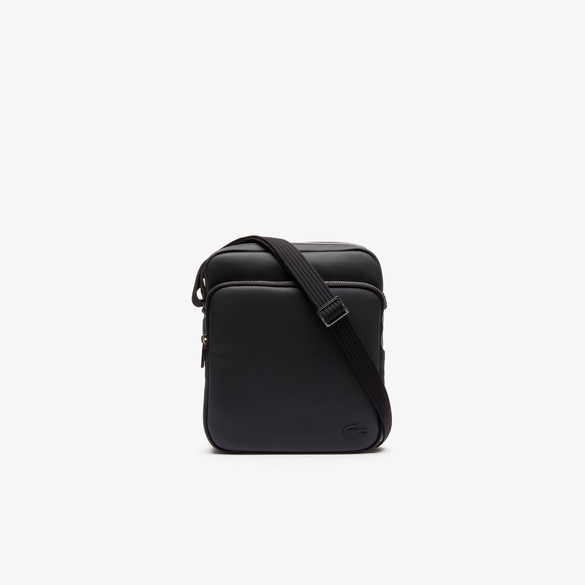 Men S Classic Pe Piqué Crossover Bag Lacoste Color Black